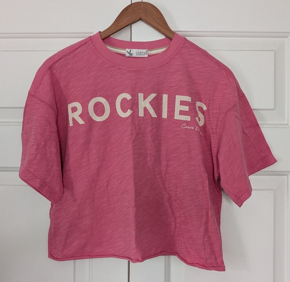 Carve Designs Parker Boxy Cropped Tee Rockies
